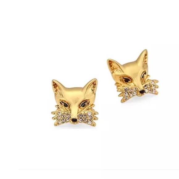 Kate Spade ♠️ Brand New! Gold Fox Stud Earrings - Picture 6 of 9
